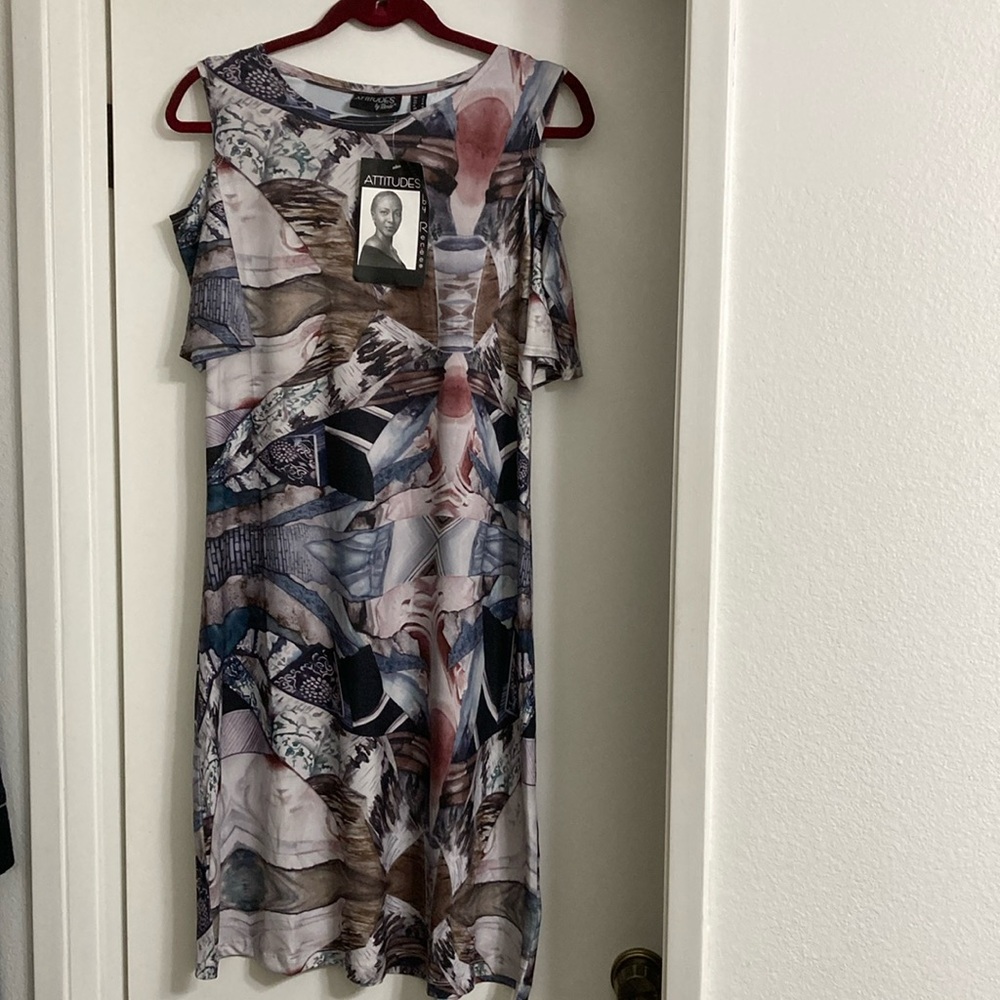 Multicolor dress Attitudes by Renee size Small